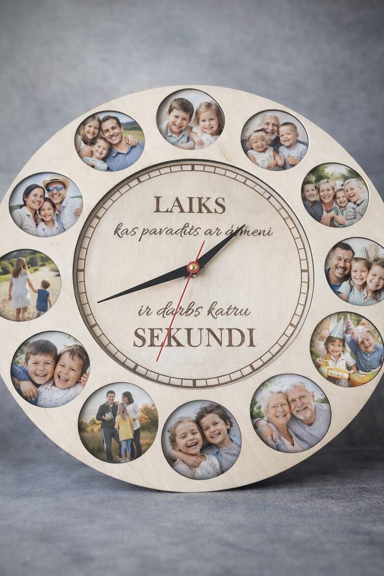 Sienas pulkstenis "FOTO"