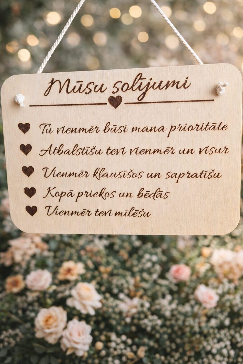 Plāksne "MŪSU SOLĪJUMI"