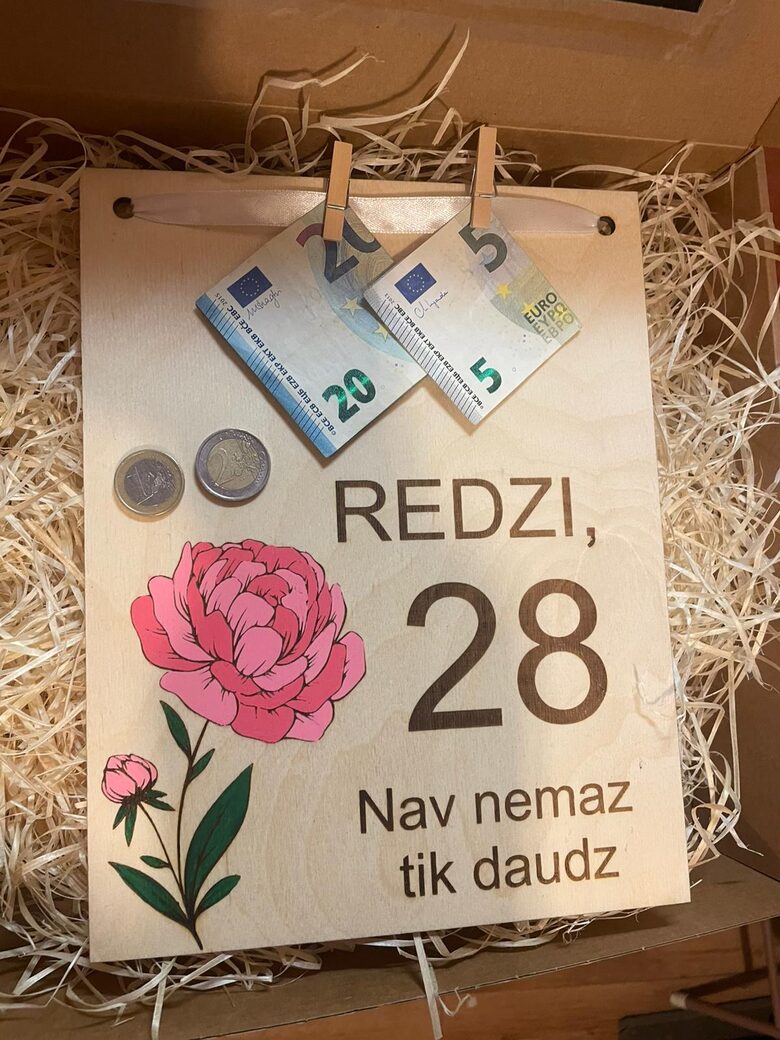 Plāksne "REDZI,NAV NEMAZ TIK DAUDZ"