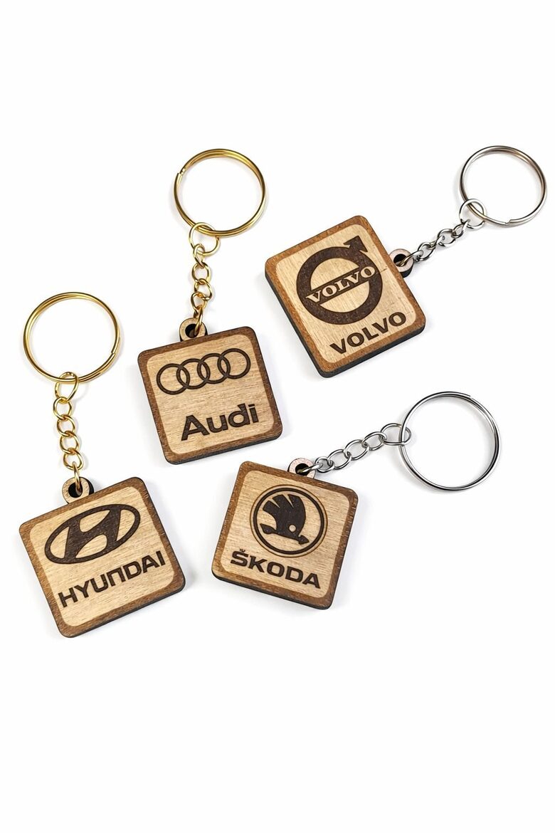 2 daļīgs auto atslēgu piekariņš