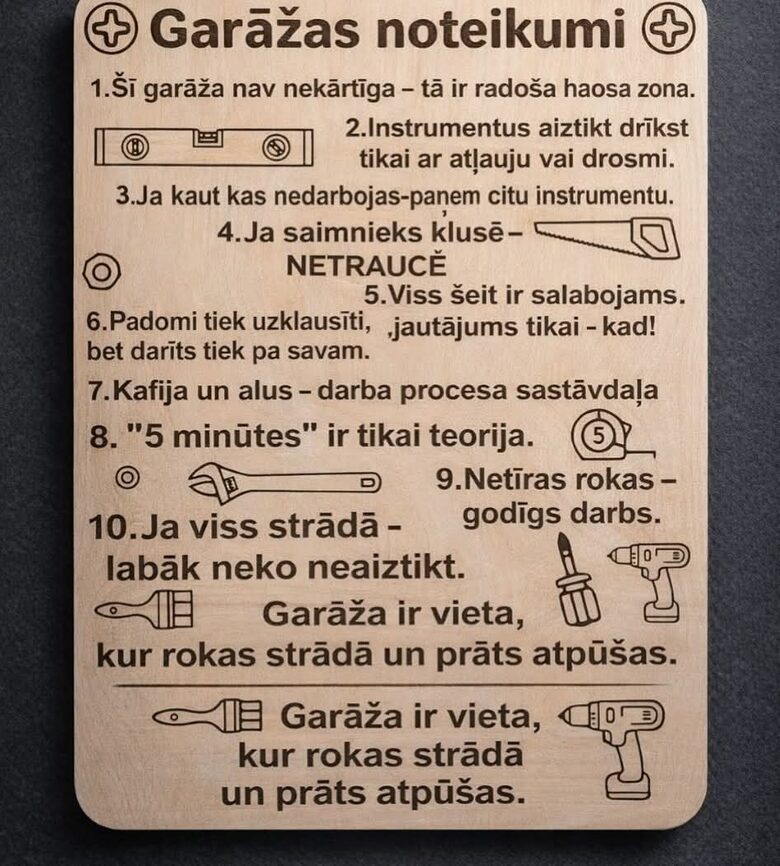 Garāžas noteikumi