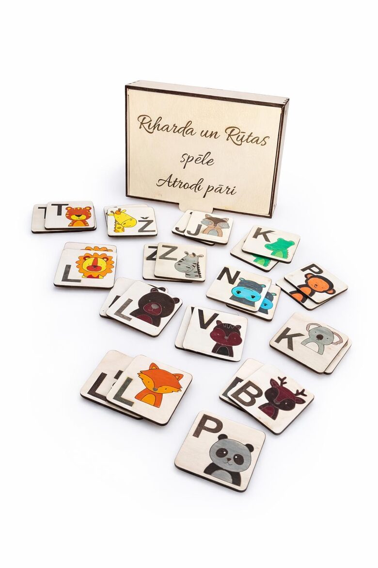 Atmiņas spēle "ATRODI PĀRI" krāsota