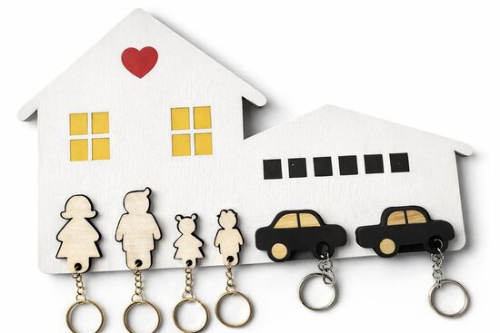 Atslēgu turētājs "MĪĻĀS MĀJAS"